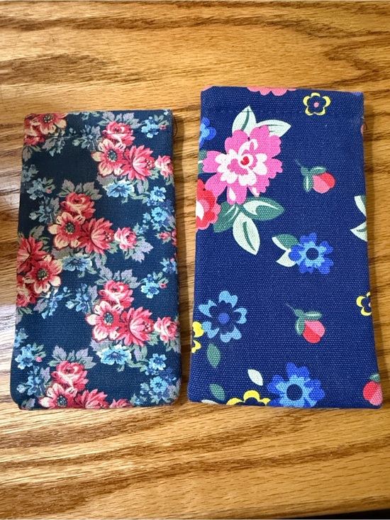Target Accessories - Target Floral Sunglasses Sleeves in Navy with Pink, Blue and Green Accents